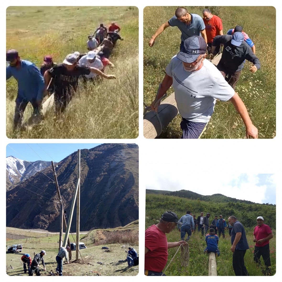 Энергетики Чародинского района активно приступили к замене старых электростолбов