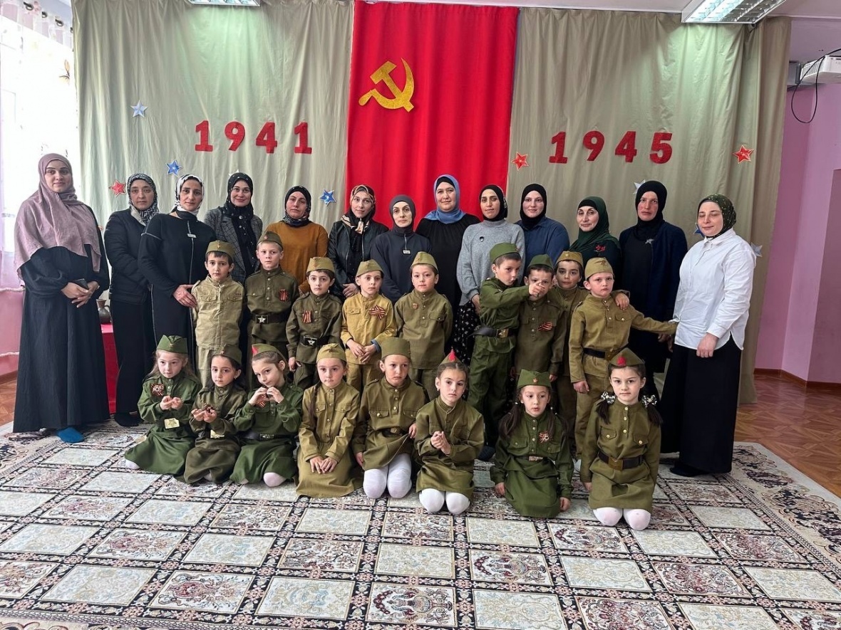 В детском саду «Радуга» прошел утренник посвященный светлому Дню Победы