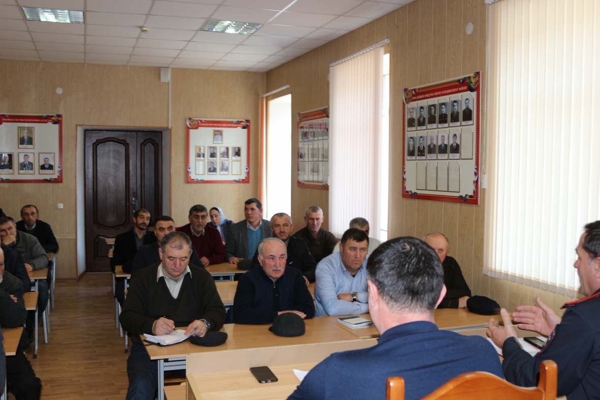 В ОМВД России по Чародинскому району прошло итоговое заседание АТК